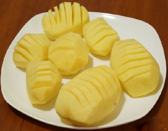 Картошка с сыром и майонезом