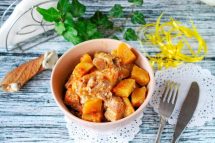 Тушенные картофель с морковью в сливках - рецепт в мультиварке
