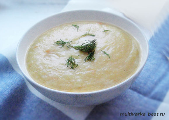 Суп-пюре из кабачков и капусты - рецепт в мультиварке