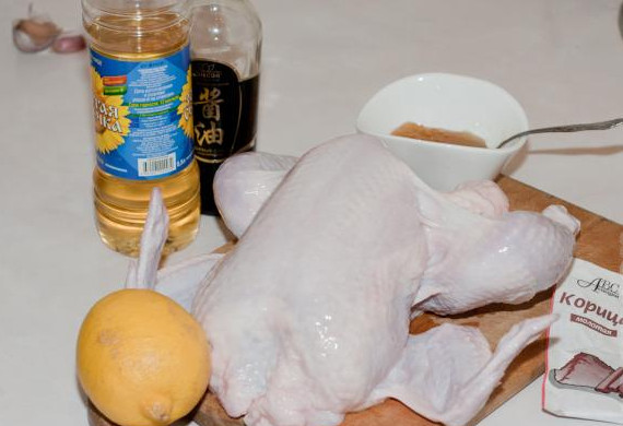 Курица с мёдом и лимоном в соевом соусе2