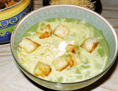 Суп из цветной капусты и кукурузы